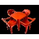 JOGO DE MESA SPAZIO PREMIUM COR VERMELHA